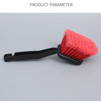 Cepillo De Limpieza Para Ruedas De Coche Con Cerda Roja Y Mango Negro Herramienta Para Lavar Automóviles Y Motocicletas - details 11