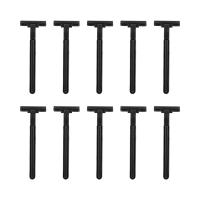 10pcs Cuchilla Desechable Manual De Acero Carbono Para Eliminación De Pelos Corte Doble Uso Corporal Tamaño 12x8 Cm - details 0