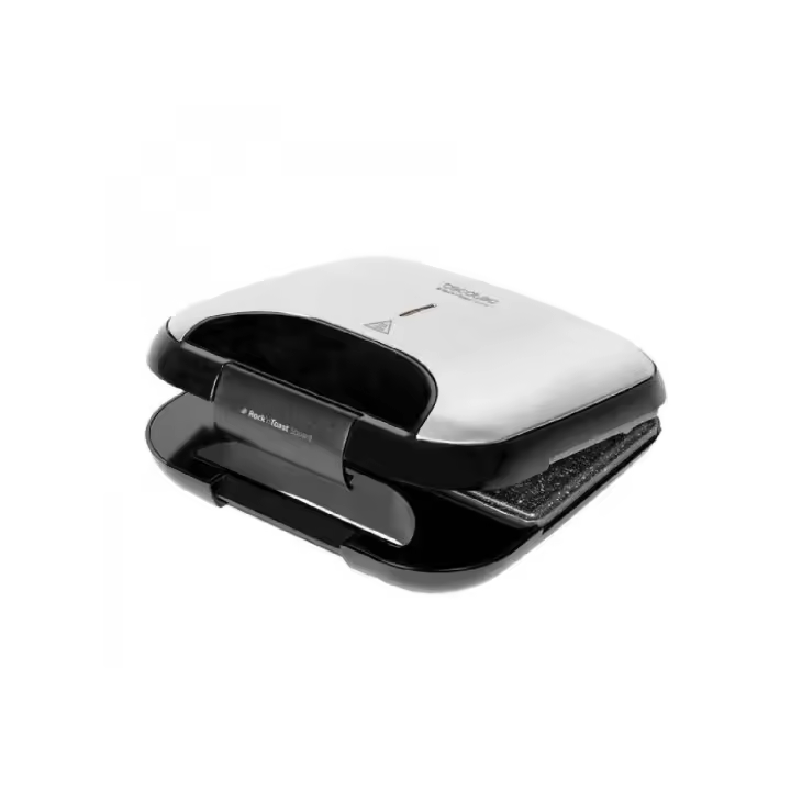 Sandwichera Cecotec Rockstone Antiadherente 750W Acero Inoxidable 2 Sándwiches - 1