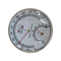 Termómetro Higrómetro Barómetro En Caso De Acero Inoxidable Medidor De Temperatura Y Humedad Para Sauna Instalación Pared O Escritorio - details 0
