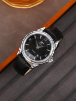 Reloj De Cuarzo De Lujo Para Hombre Con Correa De Cuero Reloj De Pulsera Deportivo Casual Con Calendario Estilo Business Regalo Para Novio - details 8