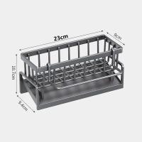 Organizador De Fregadero ABS Plástico Soporte Para Esponja Y Toalla Riesgo De Rusticidad Auto-draining Capacidad De Soporte Fuerte - details 1