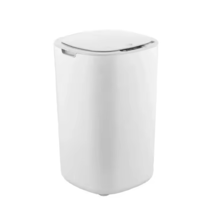 Basurero Inteligente Y Automático 12L Blanco Impermeable Eléctrico Para Cocina/Baño Con Tapa Y Sensor Touchless - 1