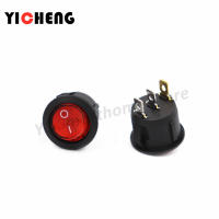 Interruptor De Rocker KCD1 12V / 220V Con Luz LED 3Pin Redondo ON/OFF Material Plástico Certificación CE Garantía De 1 Año - details 0