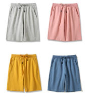 Shorts De Algodón Para Hombre Verano Transpirables Y Absorbentes De Sudor Estilo Casual Color Sólido Tallas M a 5XL - details 5