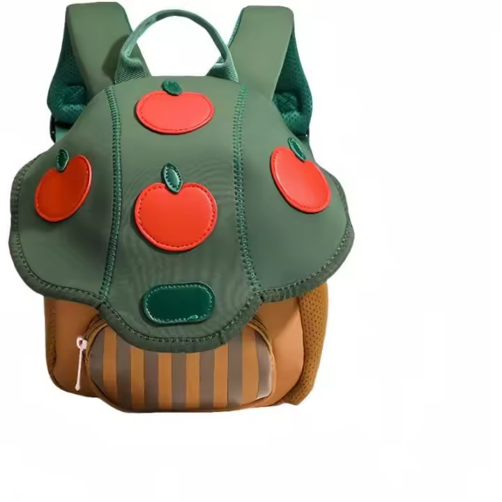 ZC Mochila de piel sintética, minimochila, bonita, ligera, tipo hongo (verde) - 1