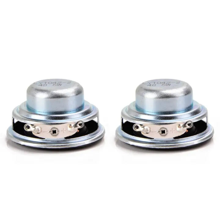 Minialtavoces de Audio portátiles, 2 piezas, 40MM, 16 núcleos, 4 Ohm, 5W, rango completo, lado de goma, NdFeB, altavoz magnético - 1