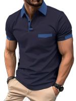 Camisa Polo Para Hombre Verano Manga Corta Color Sólido Transpirable Suave Con Bolsillos Estilo Casual Basic Ligera - details 5