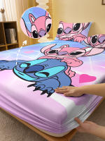Sábana Ajustable Con Patrón De Stitch De Dibujo Animado Impreso En Acabado Mate Sin Funda De Almohada Para Dormitorio - details 1