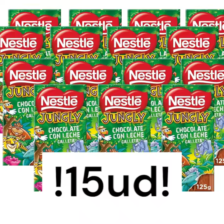 Nestler Nestlé Jungly Chocolate con Leche y Galleta 125 G - 15 Unidades - 1
