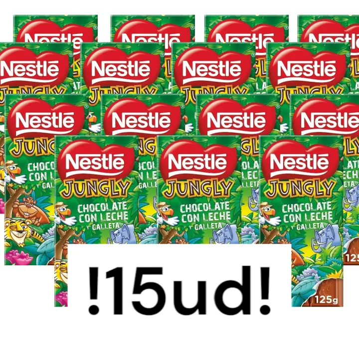 Nestler Nestlé Jungly Chocolate con Leche y Galleta 125 G - 15 Unidades - 1