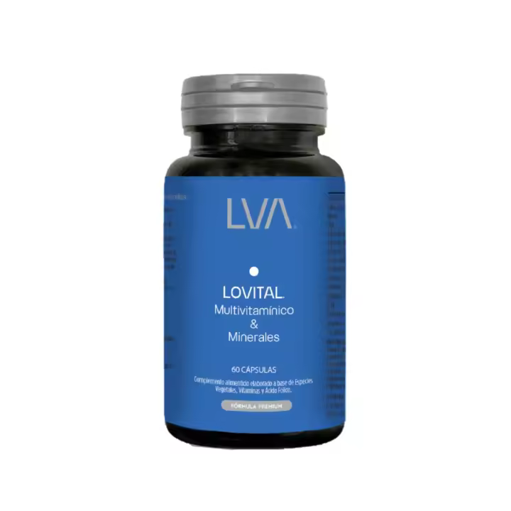 LOVITAL Multivitaminas y Minerales 100% Naturales | Refuerzo Inmune, Piel, Pelo y Uñas | Energía y Vitalidad | 60 Cápsulas - 1