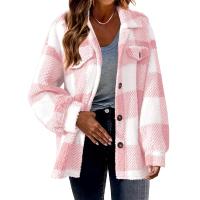 Abrigo de felpa con botones en la parte de Abrigo, ropa de Abrigo Térmica de invierno de manga Larga versátil, ropa de Mujer - details 2