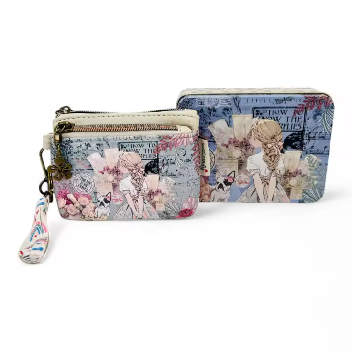 Monedero 3 Cremalleras Sweet & Candy Bags C-068-02 - 12 x 9.5 x 2 cm - 4 modelos diferentes con estampados únicos. - 1