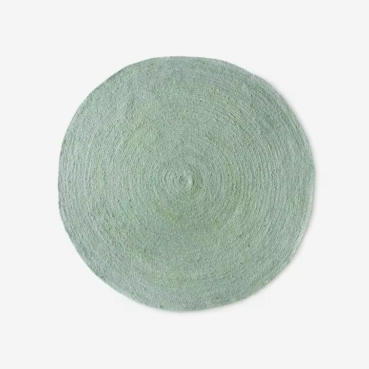 Alfombra de Yute Redonda Verde 90cm y 140Cm - Decoración Natural - 1