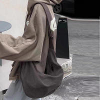 Bolso De Hombro Cruzado Grande De Lona Para Mujeres, Estilo Casual Y Versátil, Bolso De Estudiantes Moda Sencilla Y Funcional - details 3