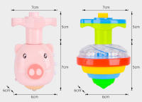 UFO Giróscopo LED Para Niños Juguete Interactivo Con Luz Y Música Torre De Juego Rotativa Para Fiestas De Cumpleaños - details 14