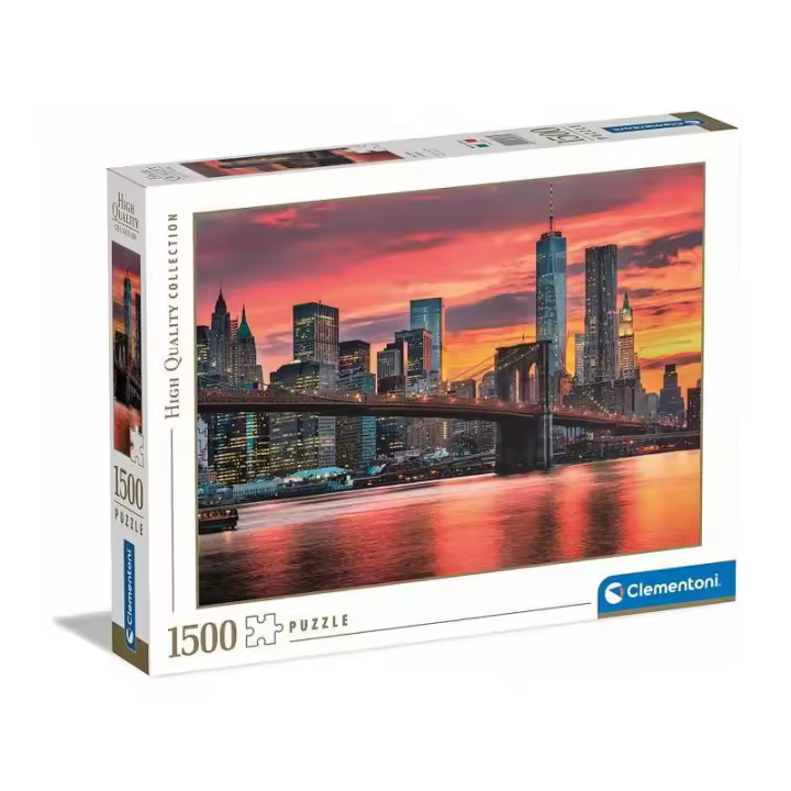 PUZZLE 1500 PIEZAS EAST RIVER AL ANOCHECER DE CLEMENTONI - 1