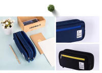 Estuche de lápices de gran capacidad, estuche de lápices multifuncional de doble capa para estudiantes, estuche de lápices versión coreana para primaria y secundaria - details 1
