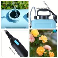Pulverizador Eléctrico recargable USB de 5L con Boquilla ajustable para Jardín-Regadera Eléctrica portátil con latería de litio, 1800mAh, plástico Azul - details 5