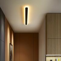 Aplique de pared para interiores de 15 W, Luz LED de 40 cm de longitudinal, 3 temperaturas de color, dormitorio, Sala de estar, Escalera, pasillo, Luz de pared Grande Negra - details 0