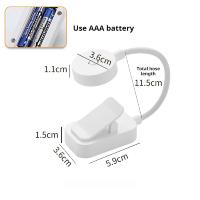 Lámpara De Lectura LED Mini Portátil Con Clip 3 Modos Protección Ocular Iluminación Para Libros Pilas Recargables Regulable Sin Pasos Para Estudio Y Escritorio - details 10