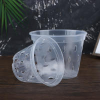 Maceta De Flor Transparente Con Agujeros Para Jardín Y Orquideas Accesorios De Maceta De Plástico Moderno Con Drenaje - details 17