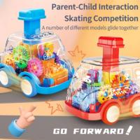 Coche De Juguete Para Bebés Con Engranajes Transparentes Y Fuerza De Arrastre Regalo De Cumpleaños Para Niños Y Niñas Coche De Plástico ABS Sin Batería Colorido - details 14