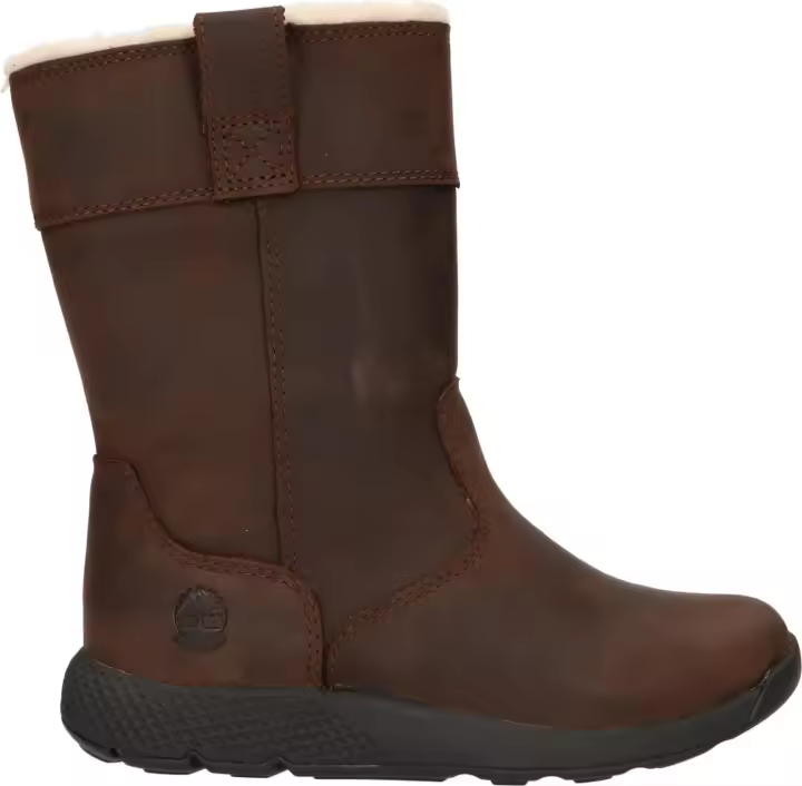 Timberland A1R4R Metroroam Dark Brown Boots for Boys and Girls, made of durable leather with a cushioned insole for comfort, slip-resistant sole for safety, and flexible design for natural movement. - 1