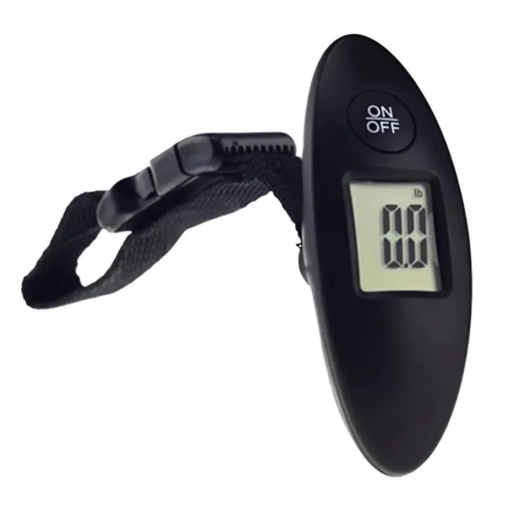 Báscula Digital de viaje 40kg | Portátil para Equipaje | Negra - 1