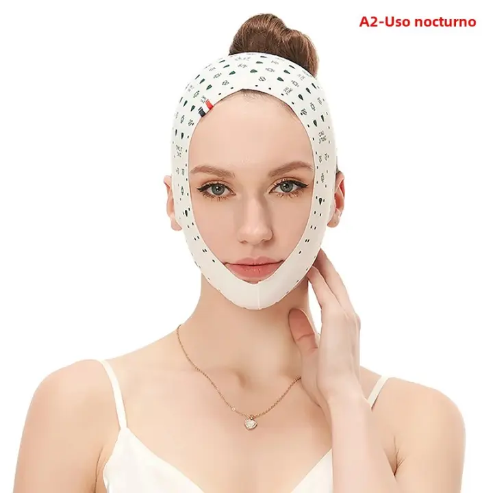 Cinturón Delgado V Facial Bandage De Elevación Fuerte Antienvejecimiento Para Rostro Herramienta De Cuidado De La Piel - 1