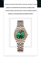 Reloj De Mujer CHENXI Lujo Con Rhinestone Resistente Al Agua Y Luz Luminosa Cuadrado Reloj De Pulsera De Cuarzo Para Damas - details 1