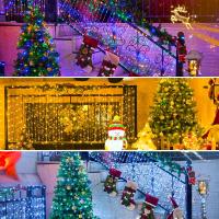 Luces De Cadena Solar Impermeables LED Para Exterior 8 Modos Decoración De Navidad Para Patio Jardín Árbol Balcones - details 0