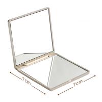 Pequeño Espejo De Maquillaje Dobles Caras Con Diseño De Rosas Compacto Portátil Para Mujer Espejo Plegable De Vanidad Para El Bolso Con Luz - details 2