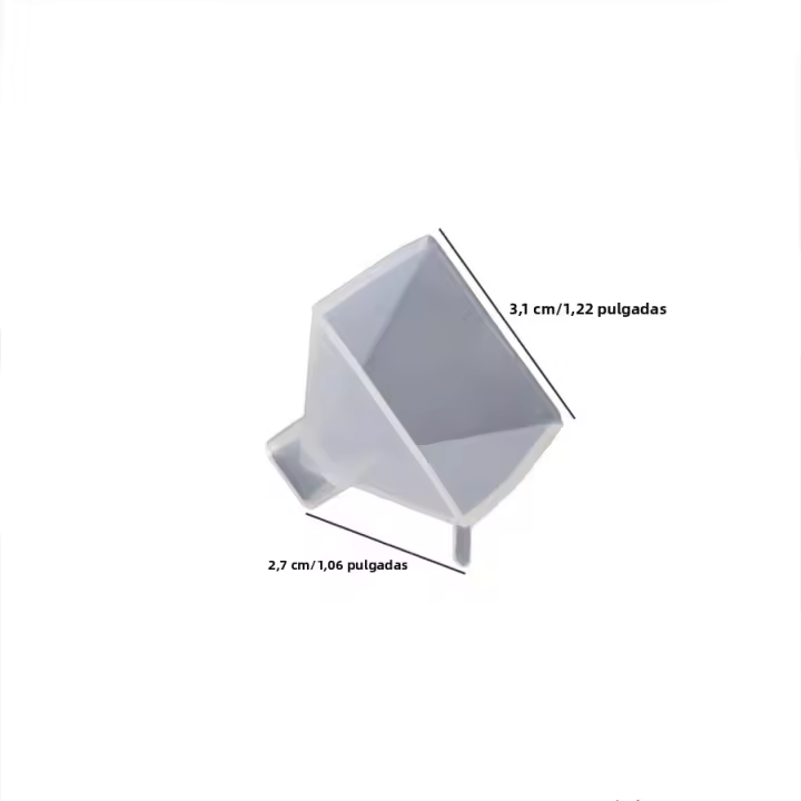 Molde De Silicona Para Piedra De Resina Chakra Cristal Pyramidal 1Pcs Herramienta Para La Creación De Joyas DIY Molde Reutilizable Suave - 1