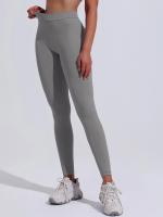 Pantalones De Yoga V-Forma Alta Rebound Levantamiento De Caderas Pleated Sudaderas Entrenamiento Correr Fitness Leggings De Yoga Para Mujer Cintura Elástica Material Poliéster Sin Bolsillos Transpirables Y Cómodos - details 9