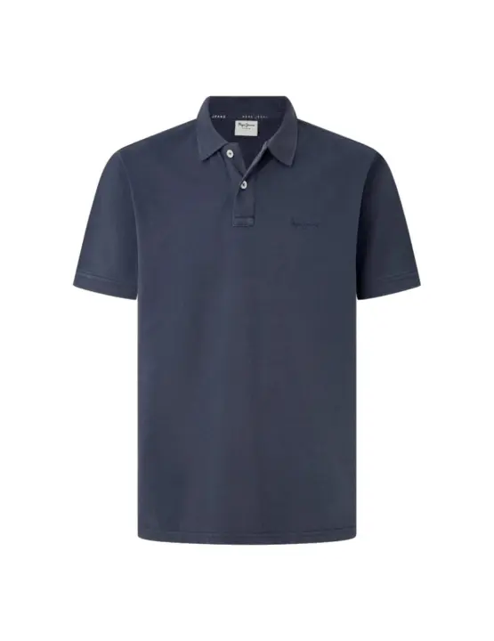 Polo Pepe Jeans Azul Manga Corta Hombre - 1