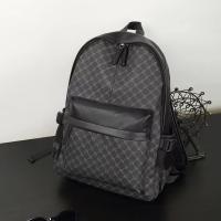 Mochila Multifuncional Para Hombres Y Mujeres Con Portátil Diseñadora Para Viajes Negocios Y Escuela Bolsa Diaria De Cuero PU Con Lona De Nylon - details 0