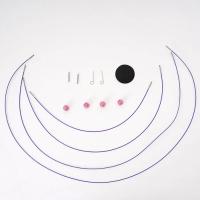 Juego De Agujas De Tejer DIY Con Anillo Desmontable 13 Pines Aluminio-Níquel Blanca Brillante Herramienta De Tejer Para Suéteres - details 7