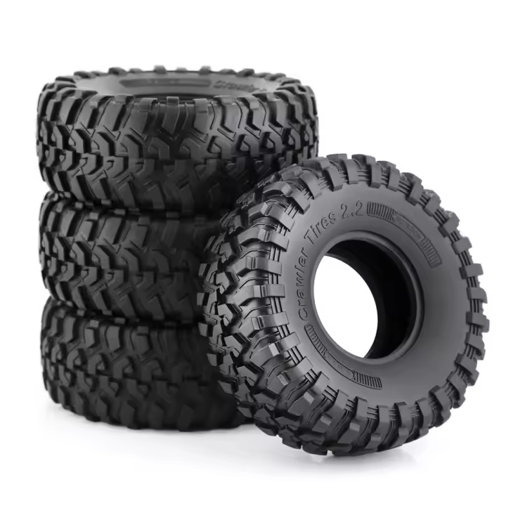 Pneumáticos De Goma Para RC 130MM 2.2" Para Rock Crawler 1:10 Axial SCX10 Canyon Trail 105Rims TRX4 TRX6 #8174 Accesorios De Coche - 1