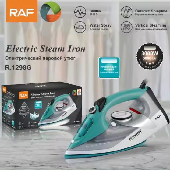 Máquina de planchar portátil de mano de estándar europeo, plancha eléctrica de vapor de doble uso, húmeda y seca, máquina de planchar colgante portátil para el hogar de 3000 W - 1