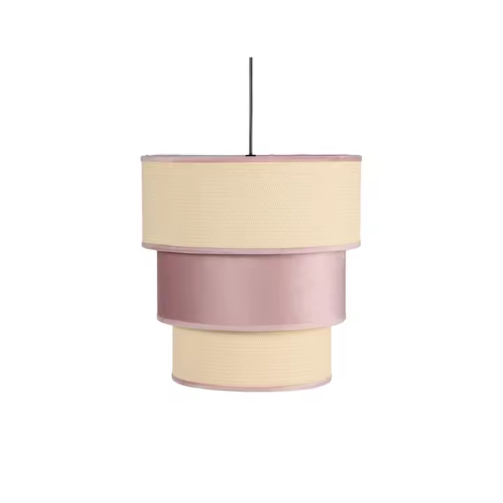 Fabrilamp - Colgante 3 Pantallas Lucio1xe27 Rosa Reg X 37d - 1