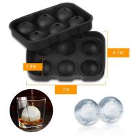 Hacer Cubos De Hielo Redondos Y Cuadrados 6 Compartimentos Para Whiskey Cócteles Y Bebidas Hacer Hielo Para Mantener Frías Moldes De Hielo - details 5