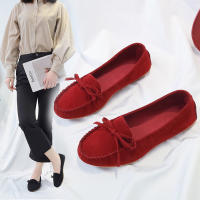 Zapatos De Mujer Casual SUEDE Slip on Loafers Ballet Flats Zapatos Mujer Para Mamá Antideslizantes Transversal Para Otoño - details 8