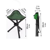 Silla De Tres Pies Portátil Para Exteriores Triángulo Plegable Escritorio De Camping Senderismo Pesca Regalo Popular Para Amigos - details 4