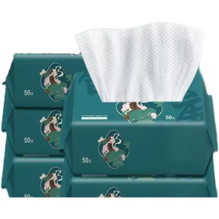 Toallas Facial Desechables 20 * 20 50/100/150/200/250/300 Hojas Toallitas Secas 100% de Algodón, Toalla de Belleza Natural y Biodegradable, Toallitas Comoda para viajar, Toalla Usar y Tirar, Toallitas Húmedas y Secas Ideal Para Todo Tipo De Piel - 1