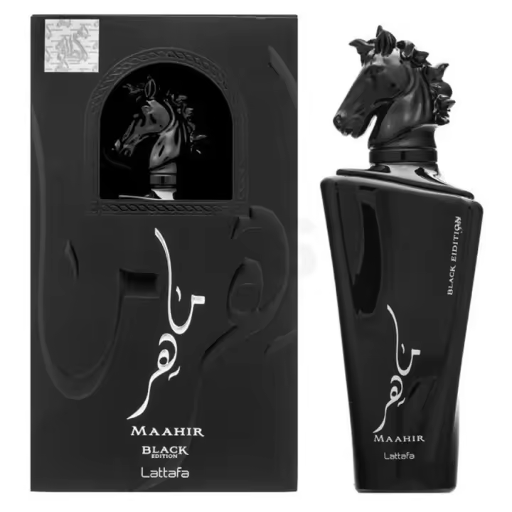 Perfume Arabe Lattafa Maahir Black Edition Eau de Parfum Unisex 100 ml - 100% original Fragancia Misteriosa y Sofisticada con Notas Amaderadas, Ámbar y Especias, Perfume Original de Larga Duración - 1
