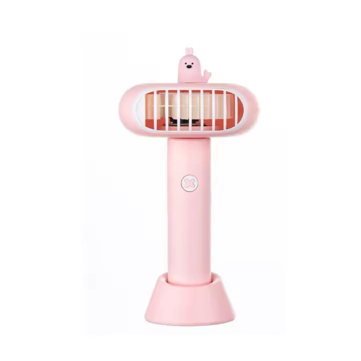 Ventilador de cuello manos libres, ventilador de cuello, ventilador de bolsillo portátil recargable por USB, 1200 mAh, 3 velocidades, para exteriores, oficina, viajes - 1