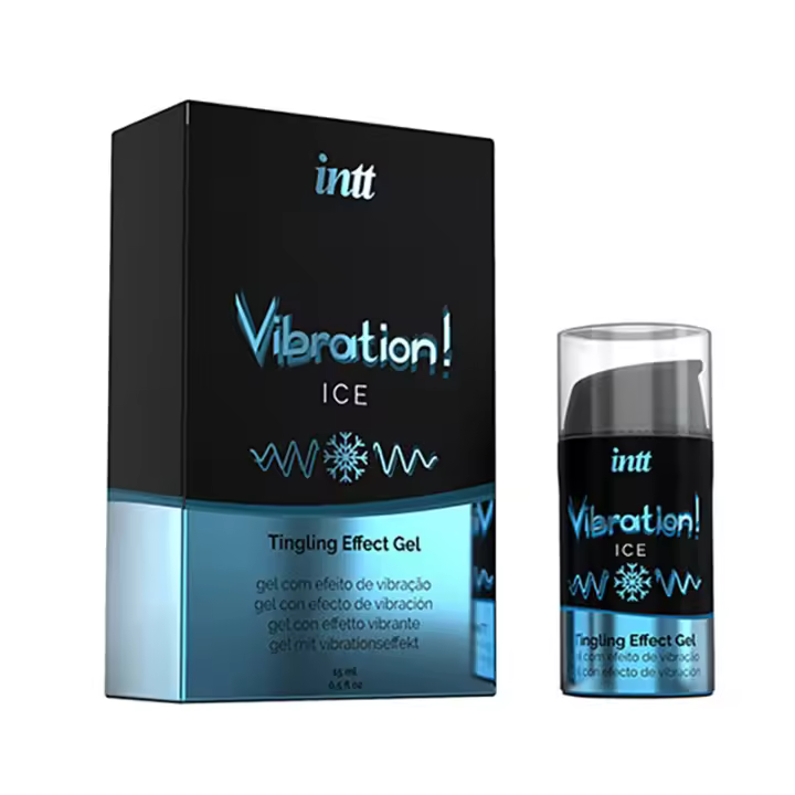 INTT LUBRICANTE INTIMO MUJER VIBRADOR LIQUIDO EFECTO HIELO SABOR Y AROMA MENTA 15 ML - 1