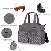 Bolsa de Pañales para Bebé de Gran Capacidad Bolsa de Maternidad Impermeable Multifuncional Portátil para Cuidado del Bebé Material de Poliéster - details 24
